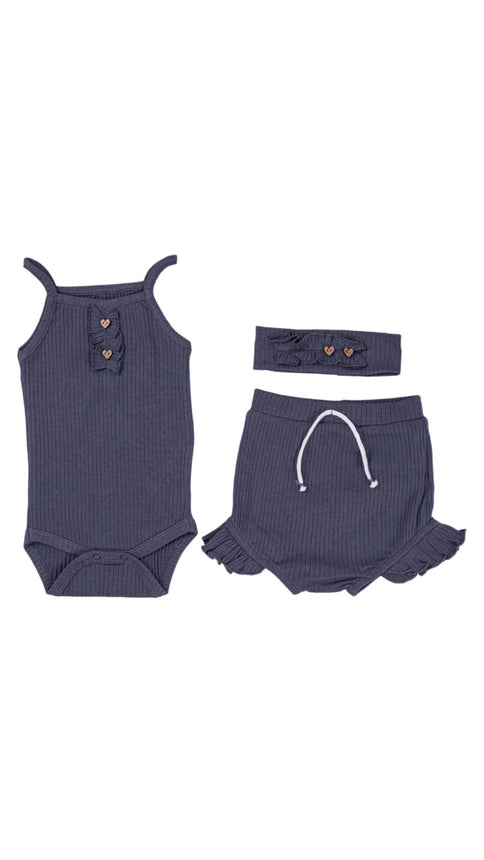 Dark Navy 3 Piece Summer Set